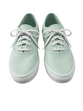 Vans women’s 8 mandala seafoam light green canvas lace-up sneakers